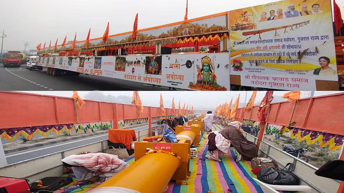 108 Feet Long Incense Stick is Reaching Ayodhya Dham