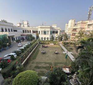 Entrance of Surya Kaiser Palace hotel with welcoming ambiance