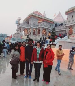 Ram Janmabhoomi Temple after darshan